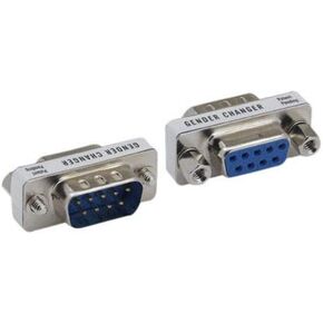 Kentek mini db9 9 pin ذكر إلى أنثى m/f التسلسلية/في مودم Mini Adapter Changer Coupler RS-232 مباشرة من خلال الطرفية