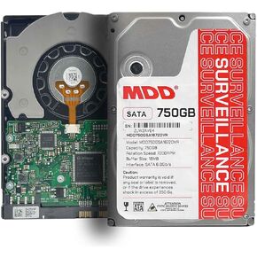 MDD MAXDIGITALDATA 750GB 7200RPM 16MB CACHE SATA 3.0GB/S 3.5 بوصة محرك أقراص صلبة - 3 سنوات ضمان