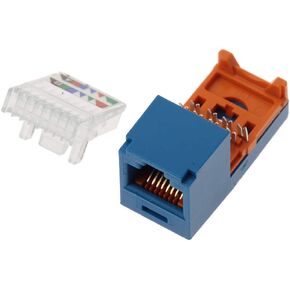 Panduit CJ588BUY Category-5E 8-Wire Lead-Frame Style Jack Module, Blue