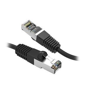 Nippon Labs CAT7 محمي (SSTP) 600MHz شبكة Ethernet Network Cable Black (40 قدمًا)
