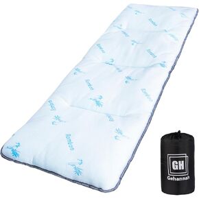 Gehannah Sleeping cot Pads for Camping - Soft Comfortable Foldable Cot Mattress for Adults, Lightweight Sleeping Mat for Outdoor & Indoor, Picnic, Hiking, Backpacking