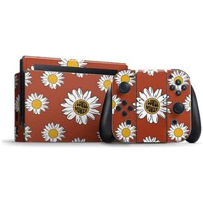 Skinit Decal Gaming Skin Compatible with Nintendo Switch Bundle - Flower Power Design