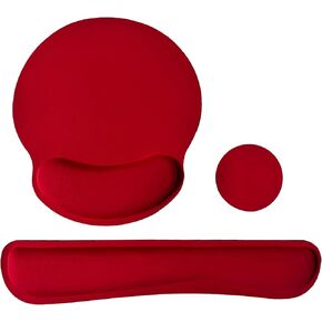 Keyboard Wrist Rest Pad Mouse Pad with Wrist Support Set of 3, Mousepad with Non-Slip Rubber Base, Ergonomic Memory Foam Mouse Wrist Cushion Support for Home Office Laptop Computer Gaming, Flowers
