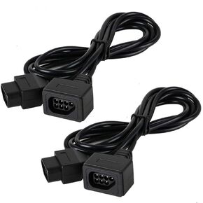 Extension Cables 7P for Nintendo NES Classic Controller, 2 Pcs 6FT Extending Cords for (1985) Nintendo NES Game Controller Accessories