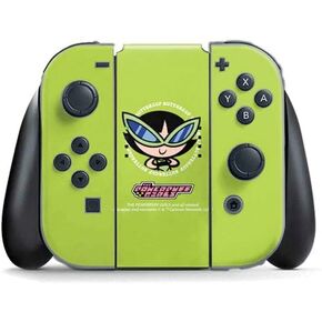 Skinit Decal Gaming Skin Compatible with Nintendo Switch (2017-2021) Joy-Con Controller - Officially Licensed Cartoon Network Powerpuff Girls Blossom Design