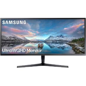 SAMSUNG 34-Inch SJ55W Ultrawide Gaming Monitor (LS34J550WQNXZA) – 75Hz Refresh, WQHD Computer Monitor, 3440 x 1440p Resolution, 4ms Response, FreeSync, Split Screen, HDMI, Black