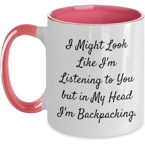 Backpacking Enthusiasts Will Love This Hilarious Two Tone Coffee Mug - Gifts from Friends to Family