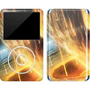 Skinit MECAL MP3 Player Skin متوافق مع iPod Classic (6th Gen) 80 جيجابايت - تصادم كويكب العملاق المرخص رسميًا مع تصميم كوكب الأرض