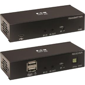 Eaton Tripp Lite Series Dual-Monitor DisplayPort Over Cat6 Ethernet Extender Kit, Up to 230 Feet / 70 Meters, 4K@60Hz Video, 4:4:4, Power Over Cable, TAA Compliant, 1-Year Warranty (B127A-1A1-BDBDA)