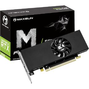 maxsun GeForce RTX 3050 6GB Graphics Cards GDDR6 Video Graphics Card GPU for Gaming PC Mini Small Form Factor SSF Slim Low Profile Design PCI Express 4.0, HDMI 2.1, DisplayPort 1.4a
