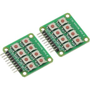 2Pcs 2x4 Keypad 4x2 Keypad 8 Push Buttons V1.00 Key Board Matrix Keyboard Button for Arduino AVR PIC 2 * 4 Module AVR PIC