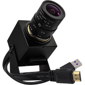 كاميرا SVPRO 4K 60FPS USB مع عدسة ZOOM اليدوية 2.8-12 مم ، HDMI/USB3
