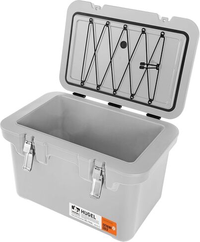 IRIS USA Hugel Cooler, Heavy Duty Metal Buckles, Vacuum-Insulated Ice Chest, Durable Hard Cooler, Built-in Handles, Fishing Camping Boats Beach Tailgating Road Trips in Saudi Arabia