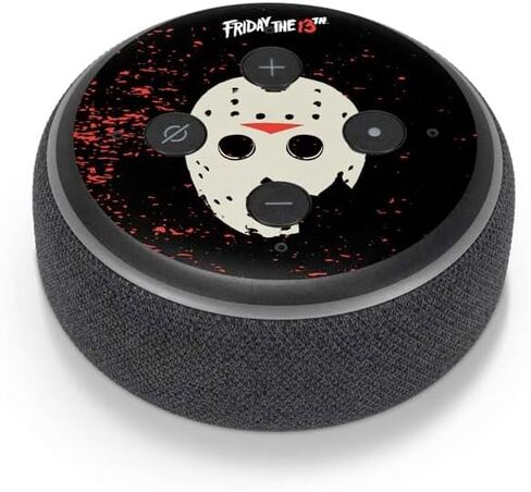 Skinit Schecal Audio Skin متوافق مع Amazon Echo Dot 3 - Warner Bros المرخص رسميًا يوم الجمعة 13th التصميم الثالث عشر in Kuwait