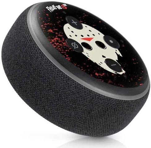 Skinit Schecal Audio Skin متوافق مع Amazon Echo Dot 3 - Warner Bros المرخص رسميًا يوم الجمعة 13th التصميم الثالث عشر in Kuwait