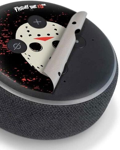 Skinit Schecal Audio Skin متوافق مع Amazon Echo Dot 3 - Warner Bros المرخص رسميًا يوم الجمعة 13th التصميم الثالث عشر in Kuwait