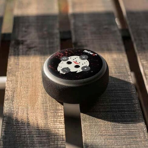 Skinit Schecal Audio Skin متوافق مع Amazon Echo Dot 3 - Warner Bros المرخص رسميًا يوم الجمعة 13th التصميم الثالث عشر in Kuwait
