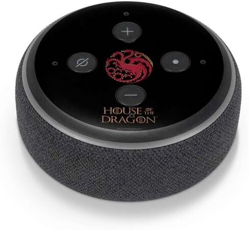 Skinit Skinit Audio Audio Skin متوافق مع Amazon Echo Dot 3 - HBO House المرخص رسميًا من Dragon Red Tararyen Sigil Design in Kuwait