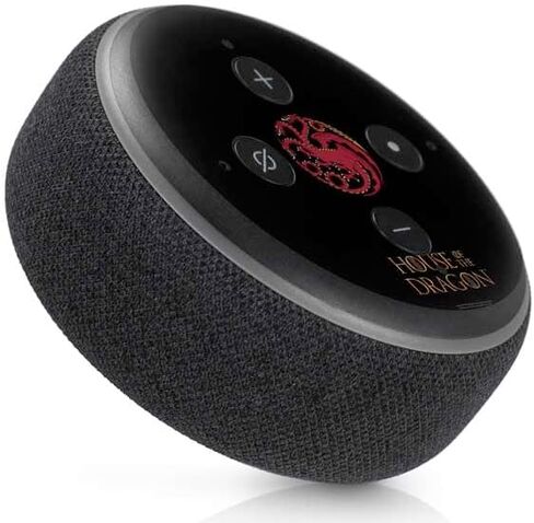 Skinit Skinit Audio Audio Skin متوافق مع Amazon Echo Dot 3 - HBO House المرخص رسميًا من Dragon Red Tararyen Sigil Design in Kuwait