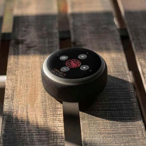 Skinit Skinit Audio Audio Skin متوافق مع Amazon Echo Dot 3 - HBO House المرخص رسميًا من Dragon Red Tararyen Sigil Design in Kuwait