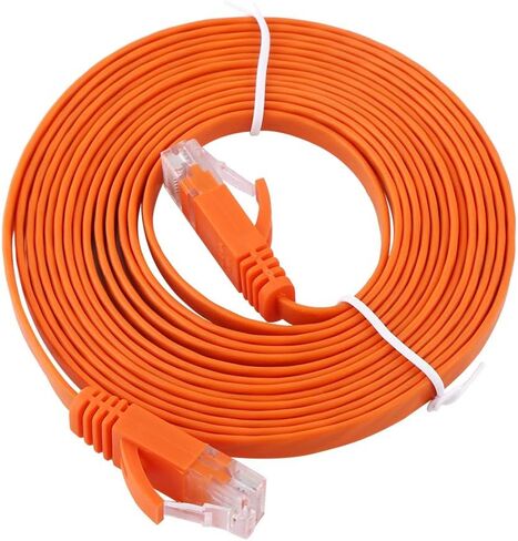 Keenso RJ45 Flat LAN Cable with Enhanced Performance for Gigabit Ethernet 1000Mbps, 2m, AntiInterference, for Field Use (#7) in Saudi Arabia