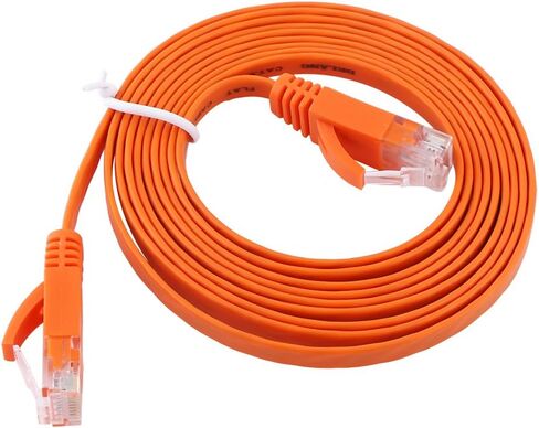 Keenso RJ45 Flat LAN Cable with Enhanced Performance for Gigabit Ethernet 1000Mbps, 2m, AntiInterference, for Field Use (#7) in Saudi Arabia