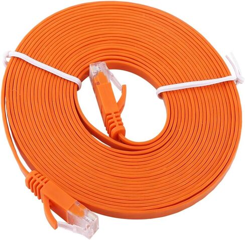 Keenso RJ45 Flat LAN Cable with Enhanced Performance for Gigabit Ethernet 1000Mbps, 2m, AntiInterference, for Field Use (#7) in Saudi Arabia
