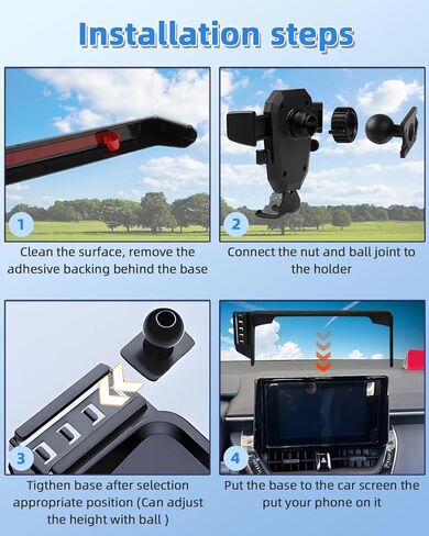 جبل هاتف السيارة لـ Honda HR-V 2023 2024 2025 الملحقات/CR-V 2023 2024 2025 الملحقات 7/9 بوصة شاشة 360 درجة مئوية مهلك 15W حامل الشاحن اللاسلكي السريع لا يؤثر in Kuwait