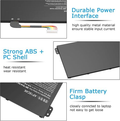AP18C4K Laptop Battery Compatible with Aspire 5 A515-43 A515-43G A515-44 A515-44G Spin 3 SP314-54N SP314-54N-54XS A515-43G-R05T A515-43G-R1SJ A514-52G-521W A515-44G-R26L A515-43-R057 in Kuwait