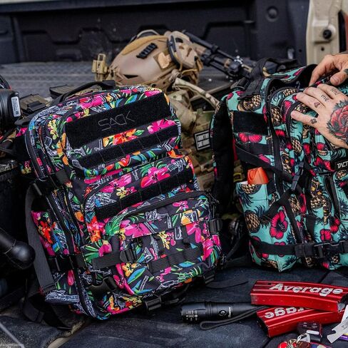 Combat Iron 25L All-Day Molle Backpack for Men & Women, Waterproof Tactical Daypack with Removable Front Pouch, Bug Out Bag for Travel, Hiking, Gym, and Everyday Carry in Kuwait