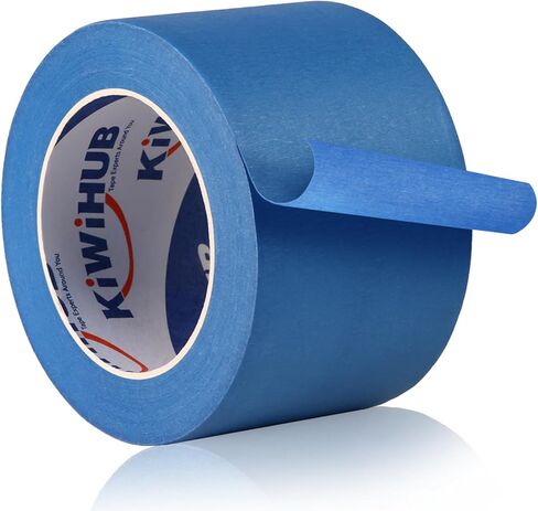 شريط رسام أزرق عريض من KIWIHUB، 6 بوصة × 55 سنة، شريط قناع أزرق للقطع/النقش بالليزر وسرير طباعة ثلاثي الأبعاد، شريط رسم للاستخدام الداخلي والخارجي in Kuwait