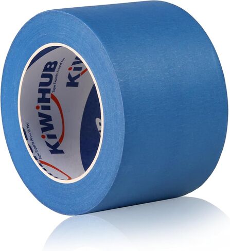 شريط رسام أزرق عريض من KIWIHUB، 6 بوصة × 55 سنة، شريط قناع أزرق للقطع/النقش بالليزر وسرير طباعة ثلاثي الأبعاد، شريط رسم للاستخدام الداخلي والخارجي in Kuwait