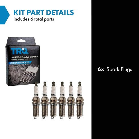 TRQ Iridium Spark Plugs Engine Tune Up Ignition Kit 6 Piece Set in Saudi Arabia