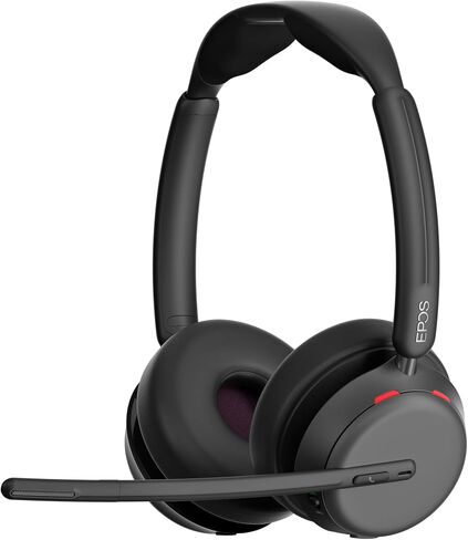 EPOS Impact 1060 ANC Professional Bluetooth Headset for PC - Double-Sided, Premium Noise-Canceling Mic, AI, Intuitive Controls, Super Wideband Audio, Ideal for Focused Work in Noisy Office in Kuwait