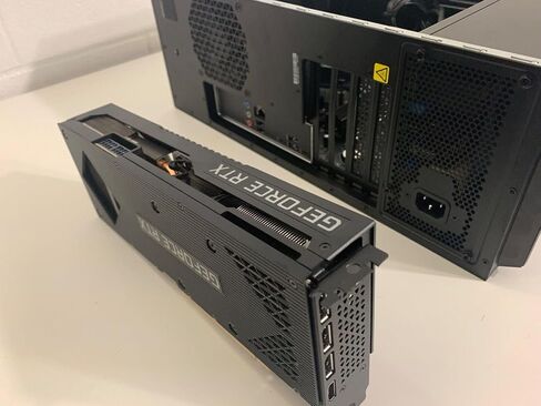 NVIDIA GEFORCE GTX 1650 SUPER VIDEO CARD GPU 4GB GDDR6 PCI Express 4.0 بطاقة رسومات 1 HDMI 1 DP 1 DVI Gaming Desktop Tower Tower Business Computer PC (Made_by_dell) in Kuwait