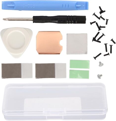 SSD Heathink Thermal Pad Copper Kit Therctive Padper Coor for Steam Deck and Rog All مع 0.5 مم من التبريد النحاسي 3 منصات السيليكون 2 أدوات تغيير الطور in Saudi Arabia