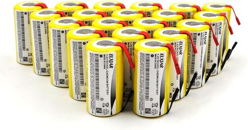 YUTSUJO (5-Pack) Sub C 1.2V 2000mAh Ni-CD SC Rechargeable Battery for Power Tools (with Tabs) in Kuwait