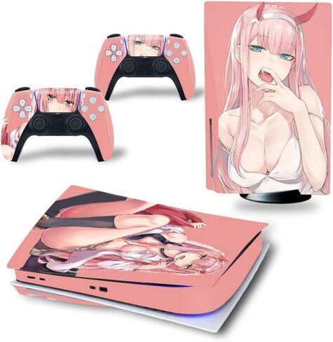 Full Set Skins Compatible with Ps-5 Disc Version,Protective Stickers for Ps-5 Disc Edition Console Controllers (7) in Saudi Arabia