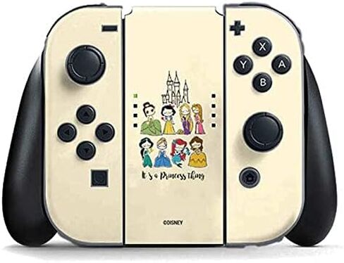 Skinit Decal Gaming Skin Compatible with Nintendo Switch (2017-2021) Joy-Con Controller - Officially Licensed Disney Princess Its A Princess Thing Art Design in Kuwait