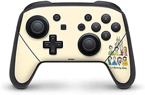 Skinit Skinit Gaming Gaming Skin متوافق مع Nintendo Switch Pro Controller - Princess Disney Princess مرخص رسميًا ، إنه تصميم فن الأميرة in Kuwait