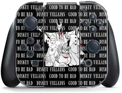 Skinit Decal Gaming Skin Compatible with Nintendo Switch (2017-2021) Joy-Con Controller - Officially Licensed Disney Cruella (2021) Animated Pattern Design in Kuwait