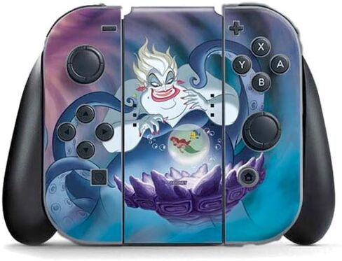 Skinit Decal Gaming Skin Compatible with Nintendo Switch (2017-2021) Joy-Con Controller - Officially Licensed Disney Cruella (2021) Animated Pattern Design in Kuwait