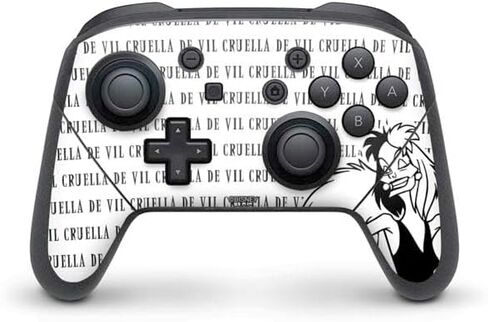 ألعاب Skinit Scenit Gaming Skin متوافقة مع Nintendo Switch Pro Controller - Disney Cruella Cruella المرخص رسميًا (2021) in Kuwait