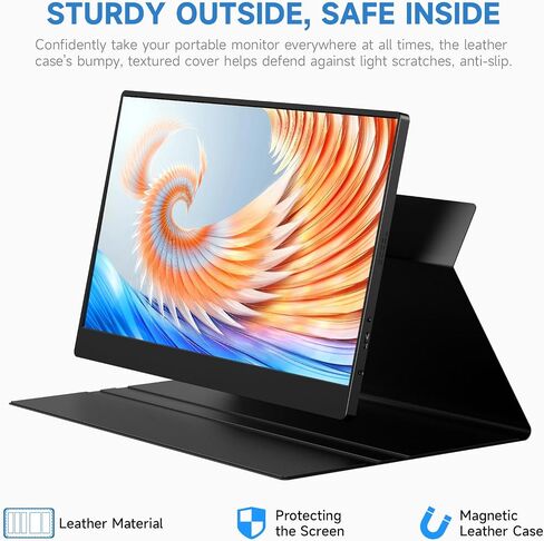 شاشة AYY المحمولة 18.5 بوصة ، 100 هرتز 1080p 100 ٪ SRGB ، و SRGB فائقة الخفيفة وخفيفة الوزن FHD IPS HDR Display ، شاشة سفر ثانية للكمبيوتر المحمول مع VESA & SPEALERS in Saudi Arabia
