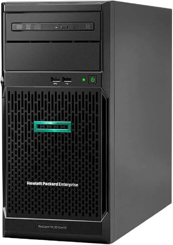 Hewlett Packard Enterprise HPE ProLiant ML30 Gen10 Plus Tower Server, Xeon E-2314 4-Core 2.8GHz, 32GB DDR4 Memory, 16TB HDD Storage, RAID, iLO in Kuwait