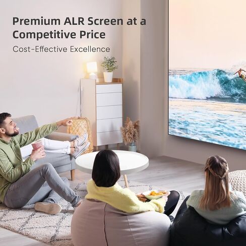 NothingProjector Projector Screen, 120 inch, Ambient Ceiling Light Rejecting ALR CLR, 4K Ultra HD Fixed Frame 16:9, PET Crystal, On Wall Mount for Ultra Short Throw Projectors, Classic Series NothPJ in Saudi Arabia