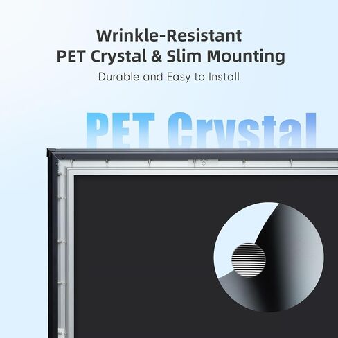 NothingProjector Projector Screen, 120 inch, Ambient Ceiling Light Rejecting ALR CLR, 4K Ultra HD Fixed Frame 16:9, PET Crystal, On Wall Mount for Ultra Short Throw Projectors, Classic Series NothPJ in Saudi Arabia