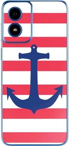 Skinit Skinit Phone Skin متوافق مع Moto G Play 4G - Nautical Stripes Design in Kuwait