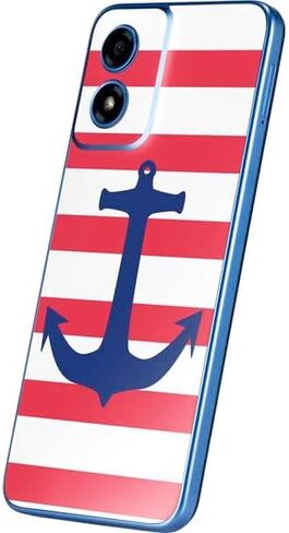 Skinit Skinit Phone Skin متوافق مع Moto G Play 4G - Nautical Stripes Design in Kuwait