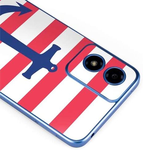 Skinit Skinit Phone Skin متوافق مع Moto G Play 4G - Nautical Stripes Design in Kuwait